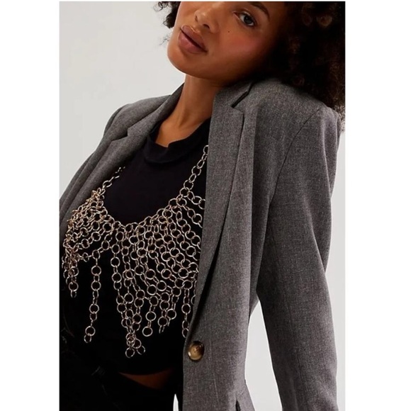 Free People Revival Body Chain in Silver NWT - Picture 3 of 3